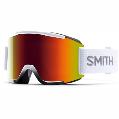 Skibril Smith Squad White Frame/Red Sol X Mirror/Yellow Lens