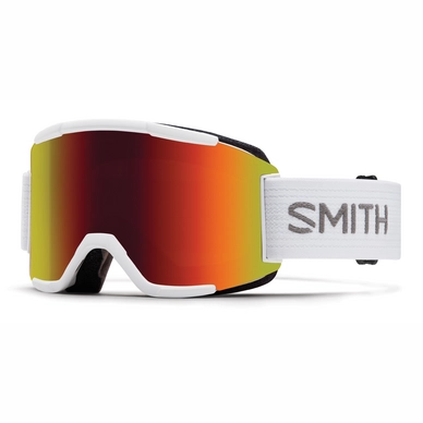 Skibrille Smith Squad White Frame Red Sol-X Mirror