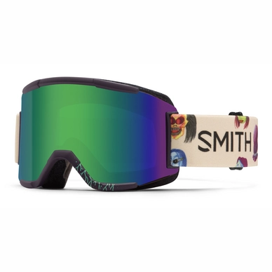 Ski Goggles Smith Squad Shadow Purple Creature Frame Green Sol-X Mirror