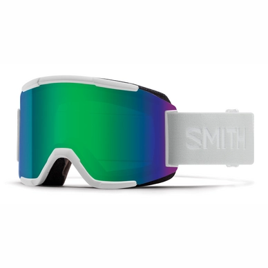 Skibrille Smith Squad White Vapor / Green Mirror