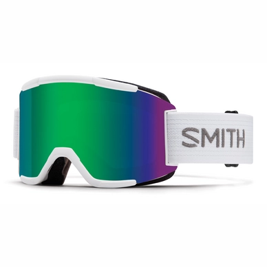 Skibril Smith Squad White Frame Green Sol-X Mirror