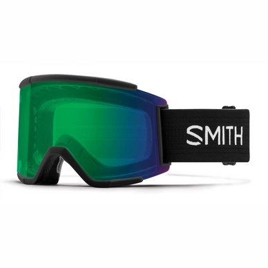 Masque de Ski Smith Squad Xl Black / ChromaPop Everyday Green Mirror