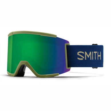 Skibrille Smith Squad Xl Navy Camo Split / ChromaPop Sun Green Mirror