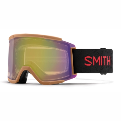 Masque de ski Smith Squad XL Cody Townsend / ChromaPop Storm Yellow Flash Marron