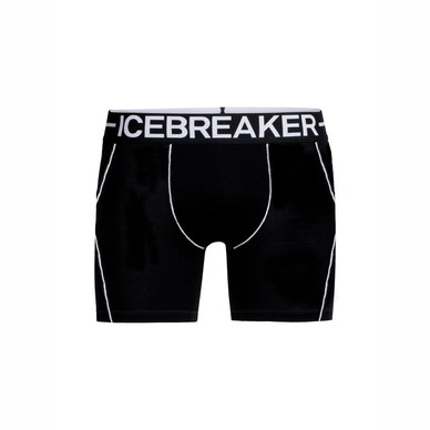 Boxershort Icebreaker Mens Anatomica Zone Boxers Black White