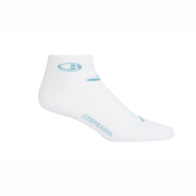 Hardloopsokken Icebreaker Womens Run+ Light Mini White Waterfall