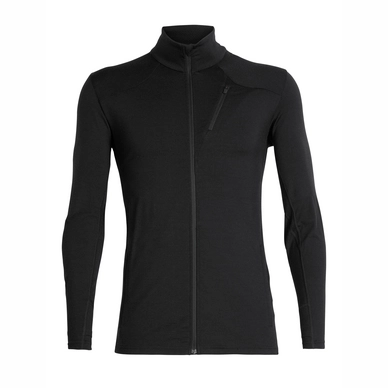 Gilet Icebreaker Men Fluid Zone LS Zip Black Black