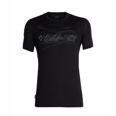 T-Shirt Icebreaker Homme Tech Lite SS Crewe Coronet Peak Black