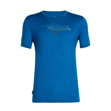 T-Shirt Icebreaker Tech Lite SS Crewe Running Wolf Isle Herren