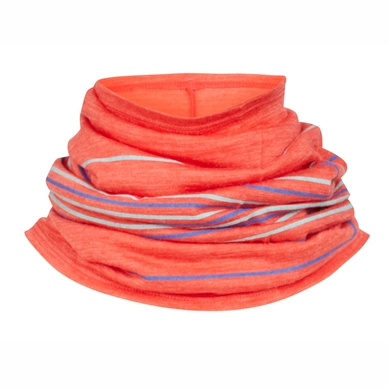 Halswärmer Icebreaker Flexi Chute Stripe Ember Heather Aqua Splash Cove