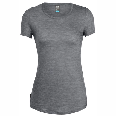 T-Shirt Icebreaker Womens Sphere SS Low Crewe Panther Snow Stripe