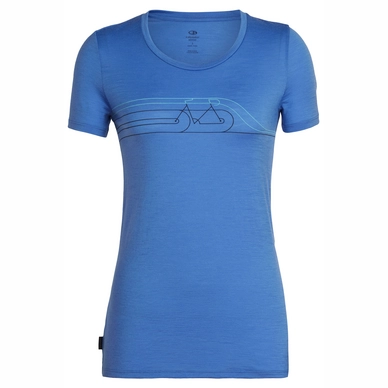T-Shirt Icebreaker Femme Tech Lite SS Low Crewe Cadence Pulse Cove