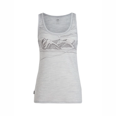 Tanktop Icebreaker Women Tech Lite Coronet Peak Blizzard Heather