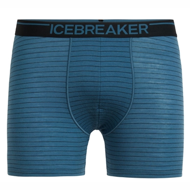Ondergoed Icebreaker Men Anatomica Boxers Thunder Black Stripe