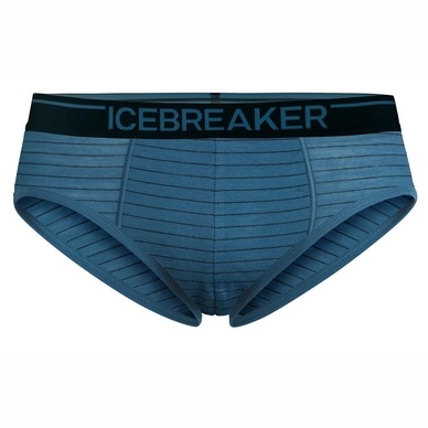 Ondergoed Icebreaker Men Anatomica Briefs Thunder Black Stripe