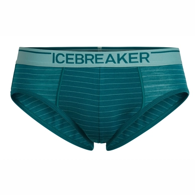 Ondergoed Icebreaker Men Anatomica Briefs Poseidon Hydro Stripe