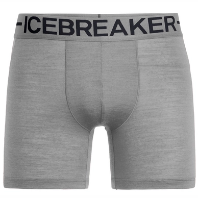 Ondergoed Icebreaker Men Anatomica Zone Boxers Timberwolf Heather Black
