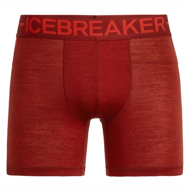 Ondergoed Icebreaker Men Anatomica Zone Boxers Sienna Chili Red