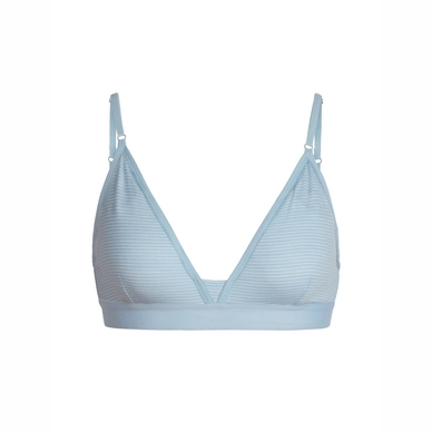 Sport BH Icebreaker Siren Sky Snow Stripe Damen