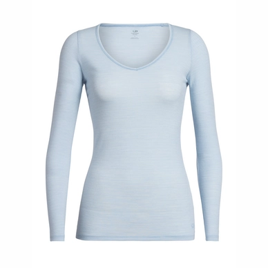 Funktionsunterhemd Icebreaker Siren LS Sweetheart Sky Snow Stripe Damen
