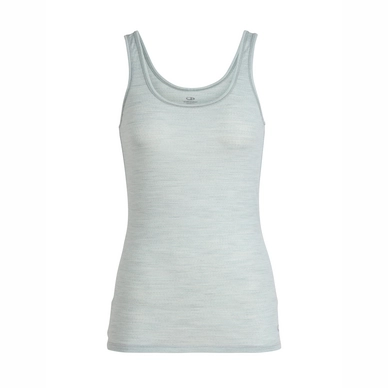 Funktionsunterhemd Icebreaker Siren Tank Blizzard Heather Aqua Splash Stripe Damen