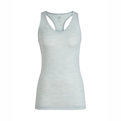 Funktionsunterhemd Icebreaker Sprite Tank Blizzard Heather Aqua Splash Stripe Damen