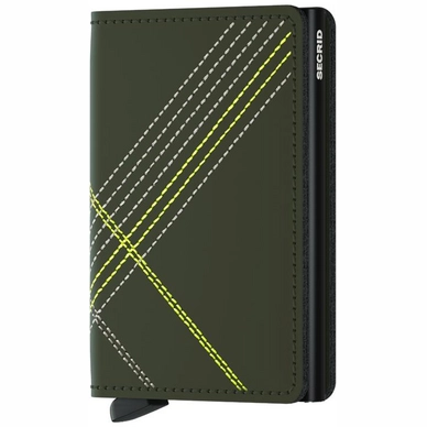Wallet Secrid Slimwallet Stitched Lime