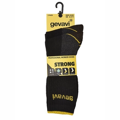 Sokken Gevavi ST01 Strong Zwart (2 paar)