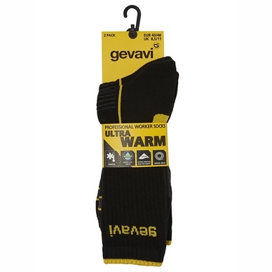 Sokken Gevavi ST06 Ultra Warm Zwart (2 paar)