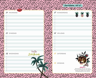 Schoolagenda Fashionchick Tigerhead (2018/2019)