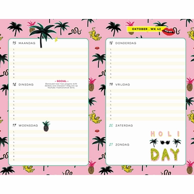 Schoolagenda Fashionchick Tigerhead (2018/2019)