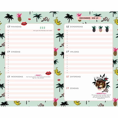 Schoolagenda Fashionchick Tigerhead (2018/2019)