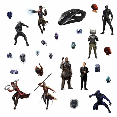 Muursticker RoomMates Avengers: Black Panther  Characters