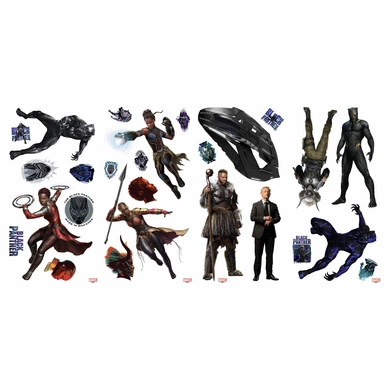 Muursticker RoomMates Avengers: Black Panther  Characters