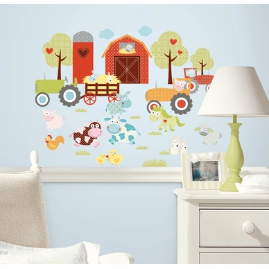 Muursticker RoomMates Happi Barnyard