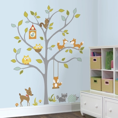 Muursticker RoomMates Happi-Woodland & Friends