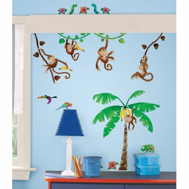 Muursticker RoomMates Monkey Business