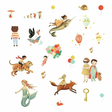 Muursticker RoomMates Dream World Characters