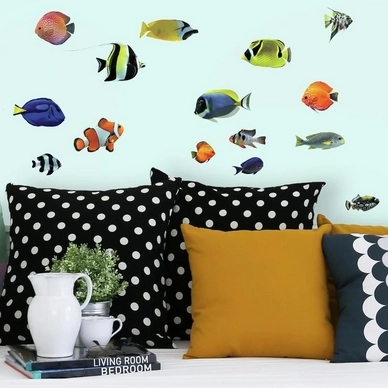 Muursticker RoomMates Tropical fish