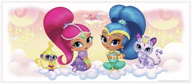 Muursticker RoomMates Shimmer & Shine Burst