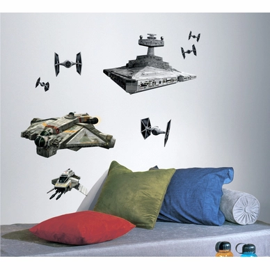 Muursticker Star Wars Ships