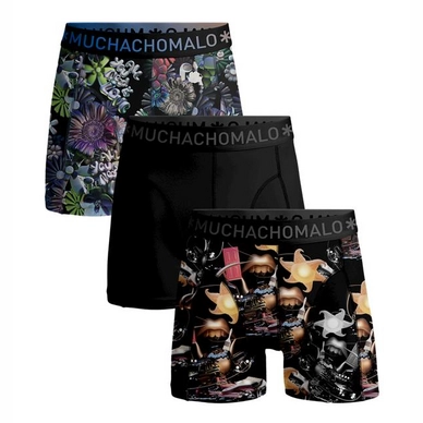 Boxershort Muchachomalo Men Shorts Rolling Stones Beatles Print/Print/Black (3-Pack)