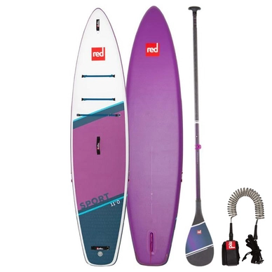 SUP-board Red Paddle 11. 0 Sport Purple + Hybrid Tough Paddle + Coiled Leash