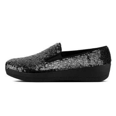 Loafers FitFlop Superskate™ With Sequins Black
