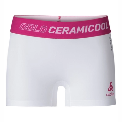 Ondergoed Odlo Womens Panty Ceramicool White Beetroot Purple