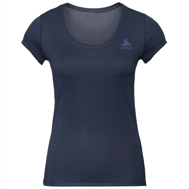 Maillot de Corps Odlo Women SUW Top Crew Neck S/S Active F-Dry Light Diving Navy