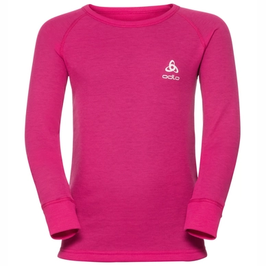 Ondershirt Odlo Suw Top Crew Neck L/S Active Originals Kids Beetroot Purple