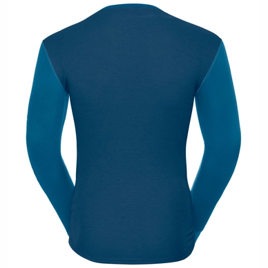 Ondershirt Odlo L/S Crew Neck Warm Revelstoke Men Blue Opal
