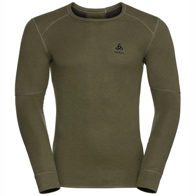 Ondershirt Odlo L/S Crew Neck X Warm Men Winter Moss Melange
