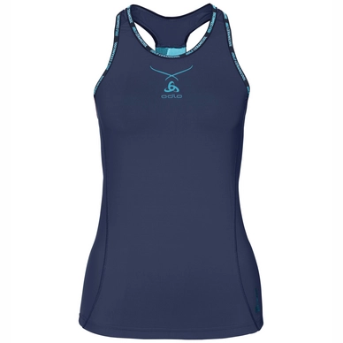 Ondershirt Odlo Crew Neck Ceramicool Pro Women Peacoat Blue Radiance